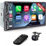 7" QLED Car Radio with Wireless CarPlay & Android Auto