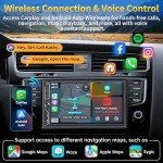 7" QLED Car Radio with Wireless CarPlay & Android Auto
