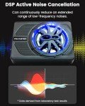 FOLTUSYMY 10" 800W Powered Car Subwoofer with LED
