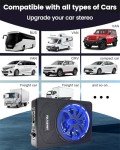FOLTUSYMY 10" 1200W Slim Under Seat Car Subwoofer