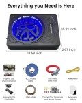 FOLTUSYMY 10" 1200W Slim Under Seat Car Subwoofer