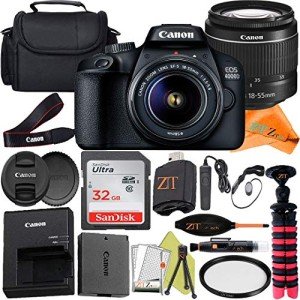 Canon EOS 4000D DSLR Camera with Accessory Bundle