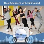 Portable Bluetooth CD Player with HiFi Speakers