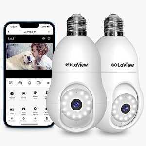LaView 4MP 360° Wireless Security Camera (2 Pack)