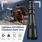 Lightdow 420-800mm F/8.3 Telephoto Lens for Canon