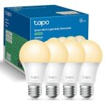 TP-Link Tapo 800 Lumens Smart Light Bulbs (4-Pack)