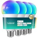 Smart RGB LED Light Bulbs, Works with Alexa & Google