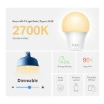TP-Link Tapo 800 Lumens Smart Light Bulbs (4-Pack)