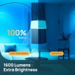 Smart RGB LED Light Bulbs, Works with Alexa & Google