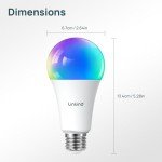 Smart RGB LED Light Bulbs, Works with Alexa & Google