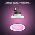 Philips Hue Smart LED Downlight 4 Pack - Color-Changing