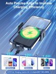 15W Fast Wireless Car Charger with Auto-Secure Support