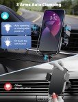 15W Fast Wireless Car Charger with Auto-Secure Support