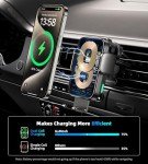 GuMosh 15W Dual Coil Wireless Car Charger Holder