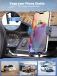 15W Fast Wireless Car Charger with Auto-Secure Support