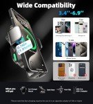 GuMosh 15W Dual Coil Wireless Car Charger Holder