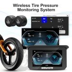 WEUASTE 5" Waterproof Motorcycle GPS & CarPlay