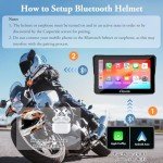 Carpuride W702 Motorcycle GPS with 7” Touchscreen
