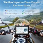 Carpuride W702 Motorcycle GPS with 7” Touchscreen
