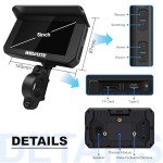WEUASTE 5" Waterproof Motorcycle GPS & CarPlay