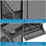 Marbrasse Desk Organizer with Drawer and Compartments