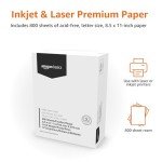 Amazon Basics 24lb Multipurpose Printer Paper, 800 Sheets