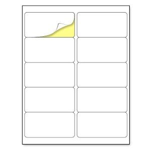 Printable White Sticker Labels - 2" x 4", 30 Sheets