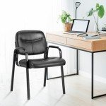 Set of 4 Leather Waiting Room Chairs