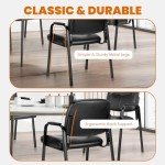 Set of 4 Leather Waiting Room Chairs