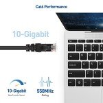 10-Pack 10ft Snagless Cat 6 Ethernet Cables