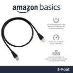 Amazon Basics Cat 6 Ethernet Cable - 3 Feet