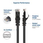 10-Pack 10ft Snagless Cat 6 Ethernet Cables