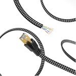 Orbram 15 ft Cat 8 High-Speed Ethernet Cable