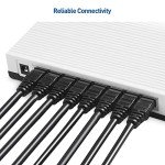 10-Pack 10ft Snagless Cat 6 Ethernet Cables
