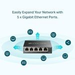 TP-Link TL-SG105E 5-Port Gigabit Ethernet Switch