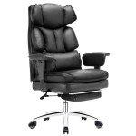 Ergonomic Big & Tall Office Desk Chair with Footrest