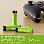 Amazon Basics 4-Pack Rechargeable AA NiMH Batteries