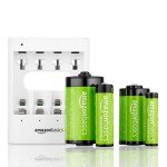Amazon Basics 4-Pack Rechargeable AA NiMH Batteries