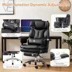 Ergonomic Big & Tall Office Desk Chair with Footrest