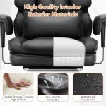 Ergonomic Big & Tall Office Desk Chair with Footrest