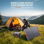 ZOUPW 100W Portable Foldable Solar Charger