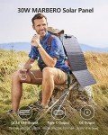MARBERO 30W Foldable Portable Solar Charger