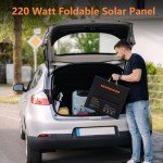220W Foldable Monocrystalline Solar Panel Kit
