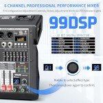 6-Channel Audio Mixer with DSP Effects