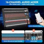 16-Channel USB & Bluetooth Audio Mixer for All