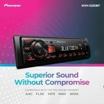 Pioneer MVH-S230BT Bluetooth Car Stereo with USB/AUX