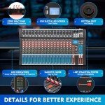 16-Channel USB & Bluetooth Audio Mixer for All