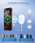 Bohuma Magnetic Wireless iPhone Charger: Mag-Safe Charging Pad Compatible with iPhone 16 15 Pro Max Plus 14 Pro Max Plus 13 12 Pro Max AirPods Pro 3 2- Fast Charger Pad Dock for Home Office
