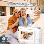 48MP 4K Digital Camera with Flip Screen & Zoom