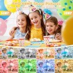 Kids Digital Camera with 16X Zoom & 32GB Card